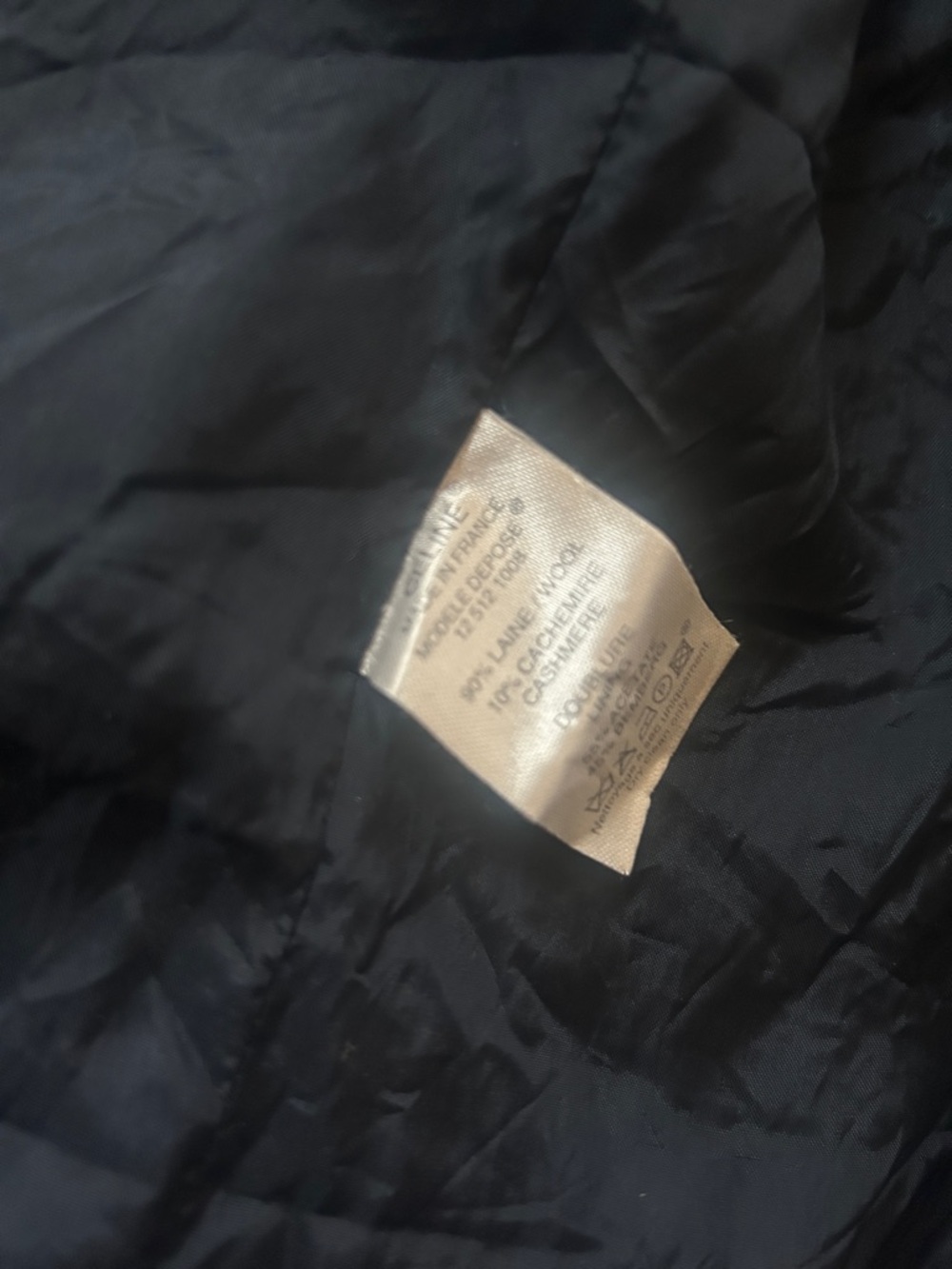 Vintage Celine Black Wool and Cashmere Toggle Jacket Size 36 - Picture 11 of 16